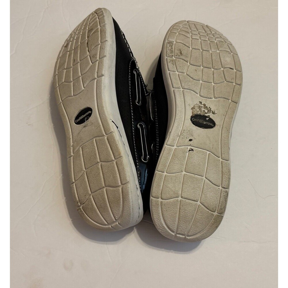 Croft & Barrow Deck Shoes Size 8 Black Mule Boat Shoes - Picture 4 of 5